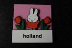 Nieuw houten 3d Nijntje magneet tulpen 7.5 x 7.5 cm, Ophalen of Verzenden, Nieuw