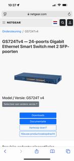 Netgear 724 t switch, Computers en Software, Ophalen, Zo goed als nieuw
