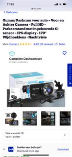 Qumax Dashcam Auto Voor & Achter - Full HD, Ophalen of Verzenden, Nieuw