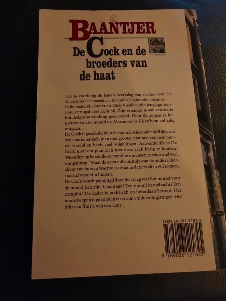 Baantjer - De Cock en de broeders van de haat, Boeken, Detectives, Gelezen, Ophalen of Verzenden