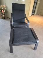 Stoel met voetenbankje, Huis en Inrichting, Stoelen, Ophalen, Zo goed als nieuw, Stof, Eén