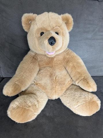 Pluche knuffelbeer, lichtbruin. 35 cm. Nieuw  beschikbaar voor biedingen