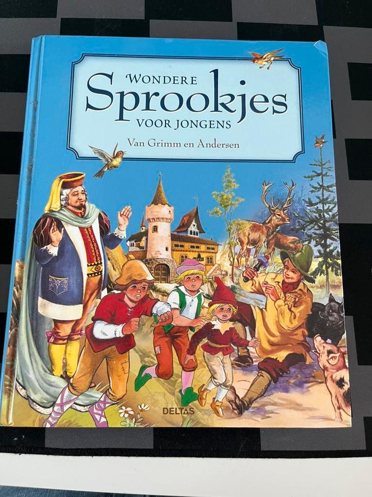 Wondere sprookjes voor jongens van Grimm en Andersen, Boeken, Kinderboeken | Jeugd | onder 10 jaar, Gelezen, Sprookjes, Ophalen of Verzenden