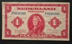 1 gulden 1943 Wilhelmina 2e wereldoorlog, Postzegels en Munten, Bankbiljetten | Nederland, Ophalen, 1 gulden, Los biljet