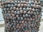 1 sier kussen met bolletjes, Ophalen of Verzenden, Zo goed als nieuw, Overige kleuren, Vierkant