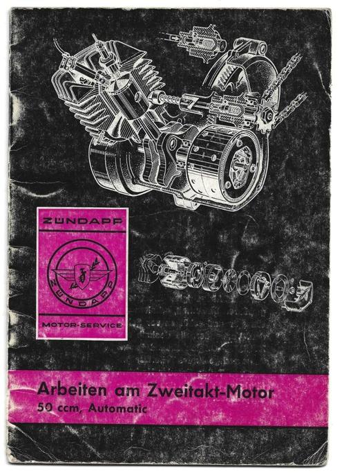 Zündapp 50 ccm Automatic reparatiehandleiding bromfiets blok, Fietsen en Brommers, Handleidingen en Instructieboekjes, Gebruikt