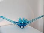 Murano grote Sixties Schaal, Azurblauw, Ophalen of Verzenden