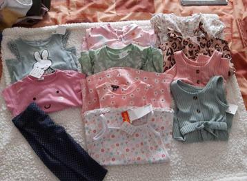 Pakket (of los) babykleding meisje zomer Mt 74 (11 stuks) beschikbaar voor biedingen