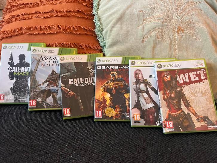 6 XBOX 360 games, Spelcomputers en Games, Games | Xbox 360, Zo goed als nieuw, Shooter, 1 speler, Vanaf 18 jaar, Online, Ophalen of Verzenden
