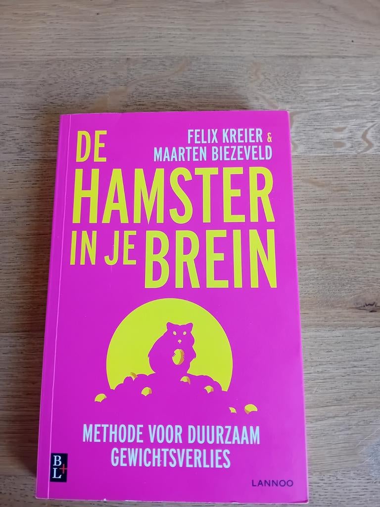 De Hamster in je Brein - Felix Kreier & Maarten Biezefeld, Boeken, Gezondheid, Dieet en Voeding, Zo goed als nieuw, Dieet en Voeding