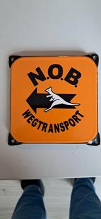 Oude NOB Emaille Plaat - Transport, Antiek en Kunst, Antiek | Emaille, Ophalen of Verzenden