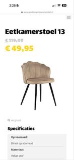 Eetkamerstoel - Opkoopje voor €49.95, Overige kleuren, Nieuw, Ophalen of Verzenden, Eén