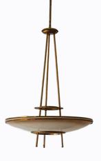 Fontana Arte ufo kroonluchter. Italy mid century. 1970, Huis en Inrichting, Lampen | Hanglampen, Ophalen, Zo goed als nieuw, Minder dan 50 cm