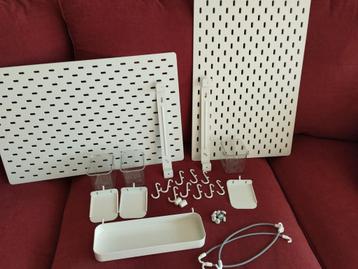 Nieuwe!! Ikea Skadig wandorganiser met accessoires 