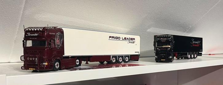 Tekno Sarantos 2x, Hobby en Vrije tijd, Modelauto's | 1:50, Zo goed als nieuw, Bus of Vrachtwagen, Tekno, Ophalen of Verzenden