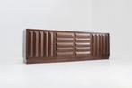 Vintage Spaans Brutalist Sideboard dressoir, Ophalen, Met deur(en), Eikenhout, Zo goed als nieuw