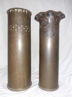 2 bewerkte hulzen WO2, onklaar, Ophalen of Verzenden, Landmacht, Hulzen of Bodemvondsten