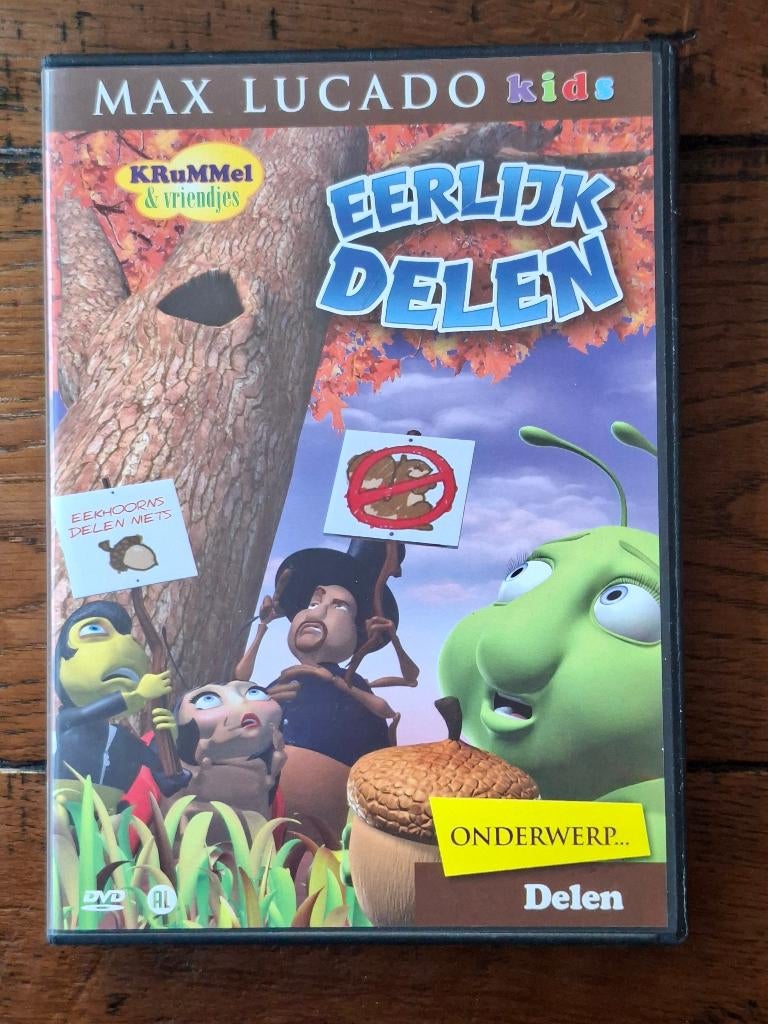 DVD Krummel & vriendjes Eerlijk Delen Max Lucado kids, Gebruikt, Tekenfilm, Alle leeftijden, Overige soorten