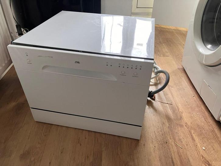 Etna VWT349WIT tafelmodel vaatwasser (2016) - werkt prima, Witgoed en Apparatuur, Vaatwasmachines, Gebruikt, Vrijstaand, Minder dan 85 cm