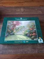 Schmidt puzzel 1000 stukjes Thomas Kinkade Bloementrap, Ophalen of Verzenden, 500 t/m 1500 stukjes, Zo goed als nieuw, Legpuzzel