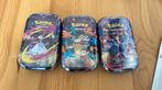 Direct af te halen! 3 tinnetjes mega evolution / destined, Ophalen of Verzenden, Nieuw, Booster, Foil