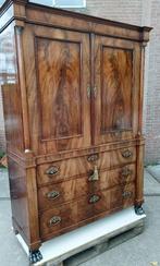 Antieke mahonie kast (19e eeuw) restauratieproject, Antiek en Kunst, Antiek | Meubels | Kasten, Ophalen