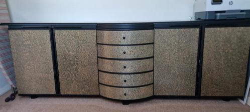 Groot dressoir met veel opbergruimte, Huis en Inrichting, Kasten | Dressoirs, Gebruikt, 200 cm of meer, 50 tot 75 cm, Met lade(s)