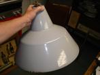 industriële hanglamp uit Philips fabriek vintage brocante, Huis en Inrichting, Ophalen, Gebruikt, Metaal, Minder dan 50 cm