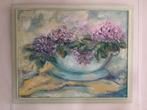 Ingelijst schilderij bloemenschilderij van Marianne W., Antiek en Kunst, Kunst | Schilderijen | Klassiek, Ophalen