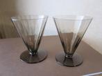 Zeven art deco fumi kristal aperitief glazen-  optisch, Antiek en Kunst, Antiek | Glas en Kristal, Verzenden