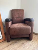 Stevige fauteuil in zeer goede staat, nauwelijks gebruikt, Ophalen, Zo goed als nieuw, 75 tot 100 cm, Leer