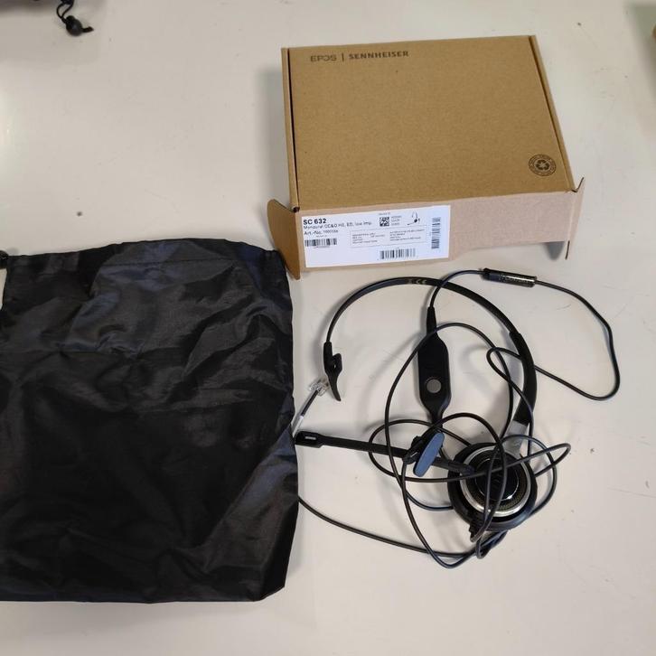 Sennheiser Headset SC 632 of SC 660 voor slechthorende, Computers en Software, Headsets, Gebruikt, Over-ear, Bedraad, Inklapbare microfoon
