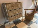 Stevig Bohemian ladenkastje & Mand - Opbergruimte, Huis en Inrichting, Kasten | Dressoirs, Ophalen, Overige materialen, Gebruikt