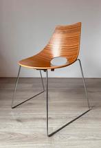 6 Parri Design eetkamerstoelen, Ophalen of Verzenden, Zo goed als nieuw, Bruin