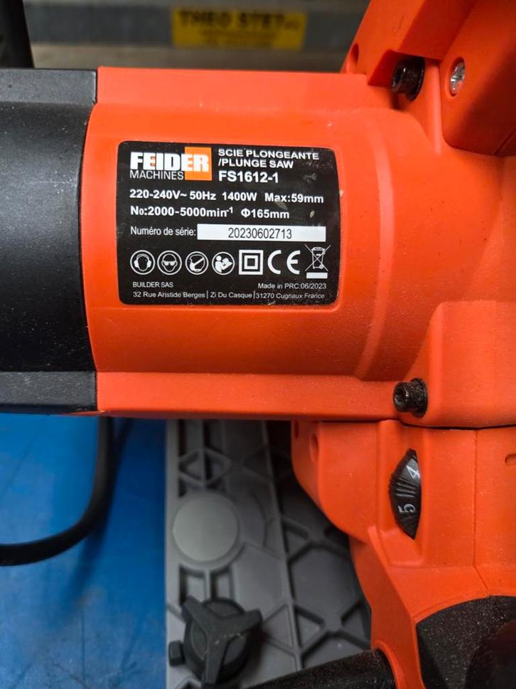 Feider Invalzaag FS1612-1 - Zo goed als nieuw!, Doe-het-zelf en Verbouw, Gereedschap | Zaagmachines, Zo goed als nieuw, Invalzaag