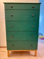 Groen kastje IKEA op pootjes, Ophalen, Gebruikt, 5 laden of meer, 100 tot 150 cm