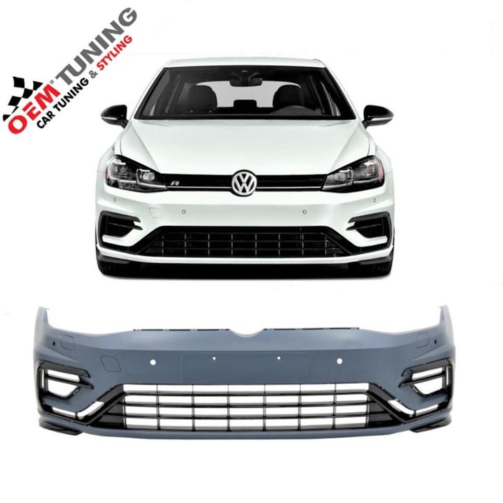 VW GOLF 7.5 R Voorbumper | GOLF VII FACELIFT | 2017 - 2020 |, Auto diversen, Tuning en Styling, Ophalen of Verzenden