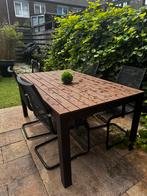 Ikea tuintafel en stoelen, Tuin en Terras, Ophalen, Gebruikt, Rechthoekig, Hout