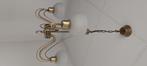Hanglamp mat messing/goud kleurig, 50 tot 75 cm, Modern klassiek, Ophalen of Verzenden, Zo goed als nieuw