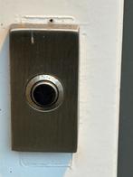 Beldrukker / deurbel geborsteld metaal RVS, Ophalen, Zo goed als nieuw