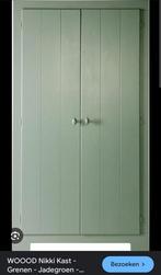 Woood - Nikki kast - kledingkast - jade groen, Ophalen, 100 tot 150 cm, 200 cm of meer, Grenenhout