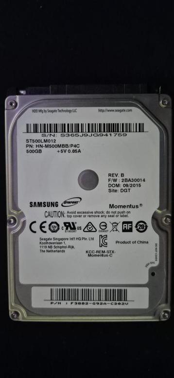 500GB PS4 harde schijf – Samsung Momentus – volledig werkend beschikbaar voor biedingen
