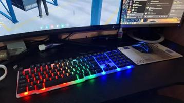 TF230 l Gamingset: Toetsenbord en muis, RGB LED (USB) beschikbaar voor biedingen