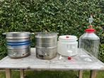 Bier brouwinstallatie, compleet met 2 gistvaten, Hobby en Vrije tijd, Ophalen, Zo goed als nieuw