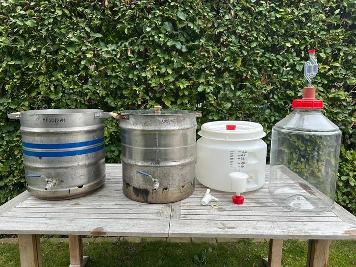 Bier brouwinstallatie, compleet met 2 gistvaten, Hobby en Vrije tijd, Overige Hobby en Vrije tijd, Zo goed als nieuw, Ophalen