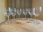 set 6x Wijnglazen Glazen 19e eeuws Frans, Ophalen of Verzenden