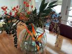 Decoratieve vaas met kunstbloemen, Ophalen of Verzenden, Zo goed als nieuw