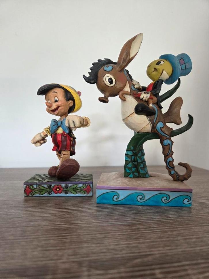 Traditions Disney Pinoccio  en Japie krekel, Verzamelen, Disney, Zo goed als nieuw, Beeldje of Figuurtje, Ophalen of Verzenden