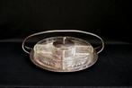 Snack schaal - jaren 50/60 België - glas/metaal, Ophalen, Gebruikt, Overige stijlen, Glas