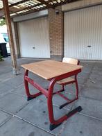 schoolbankje + stoeltje, Ophalen, Gebruikt, 50 tot 100 cm, School